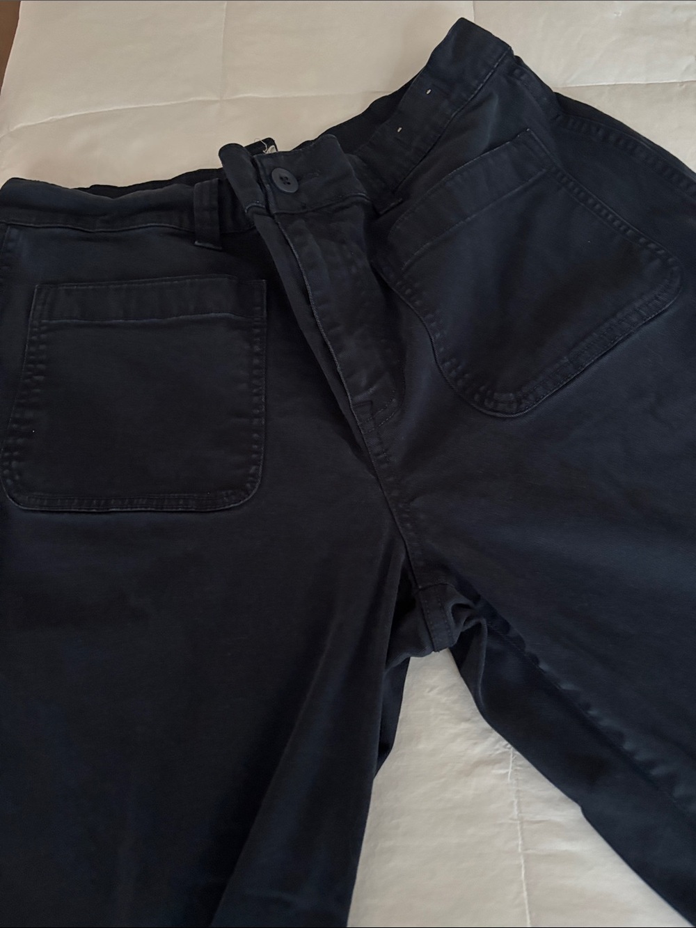 Madewell navy blue wide leg pants Sz 30P